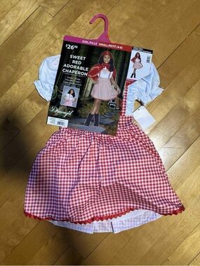 Kids sweet little red riding hood Halloween costume (S)